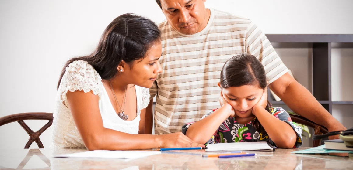 Struggling to help child with homework