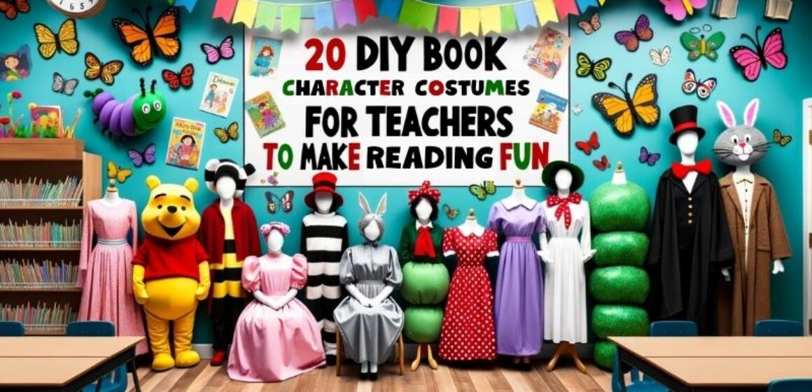 20 diy book character costumes for teachers to make reading fun.